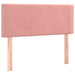 Pat box spring cu saltea, roz, 100x200 cm, catifea - WALTI WALTI