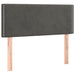 Pat box spring cu saltea, gri închis, 120x200 cm, catifea - WALTI WALTI