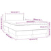 Pat box spring cu saltea, negru, 120x200 cm, catifea - WALTI WALTI