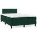 Pat box spring cu saltea, verde închis, 120x200 cm, catifea - WALTI WALTI