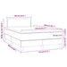 Pat box spring cu saltea, roz, 120x200 cm, catifea - WALTI WALTI