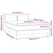 Pat box spring cu saltea, negru, 140x190 cm, catifea - WALTI WALTI
