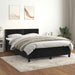 Pat box spring cu saltea, negru, 140x190 cm, catifea - WALTI WALTI