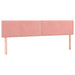 Pat box spring cu saltea, roz, 160x200 cm, catifea - WALTI WALTI