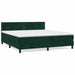 Pat box spring cu saltea, verde închis, 180x200 cm, catifea - WALTI WALTI
