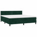 Pat box spring cu saltea, verde închis, 180x200 cm, catifea - WALTI WALTI