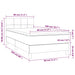 Pat box spring cu saltea, gri închis, 80x200 cm, catifea - WALTI WALTI