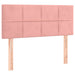 Pat box spring cu saltea, roz, 80x200 cm, catifea - WALTI WALTI