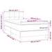 Pat box spring cu saltea, negru, 100x200 cm, catifea - WALTI WALTI