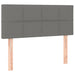 Pat box spring cu saltea, gri închis, 120x200 cm, catifea - WALTI WALTI