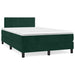 Pat box spring cu saltea, verde închis, 120x200 cm, catifea - WALTI WALTI