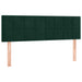 Pat box spring cu saltea, verde închis, 140x190 cm, catifea - WALTI WALTI