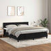 Pat box spring cu saltea, negru, 160x200 cm, catifea - WALTI WALTI