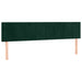 Pat box spring cu saltea, verde închis, 160x200 cm, catifea - WALTI WALTI