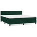 Pat box spring cu saltea, verde închis, 180x200 cm, catifea - WALTI WALTI