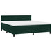 Pat box spring cu saltea, verde închis, 180x200 cm, catifea - WALTI WALTI