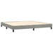 Pat box spring cu saltea, gri deschis, 200x200 cm, catifea - WALTI WALTI