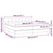 Pat box spring cu saltea, negru, 200x200 cm, catifea - WALTI WALTI
