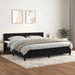 Pat box spring cu saltea, negru, 200x200 cm, catifea - WALTI WALTI