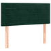 Pat box spring cu saltea, verde închis, 80x200 cm, catifea - WALTI WALTI