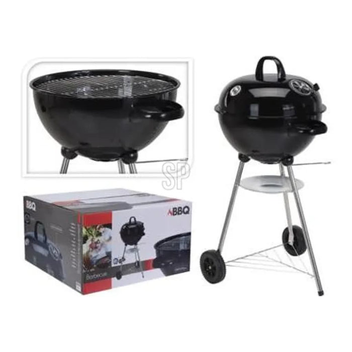 ProGarden Grătar cilindric BBQ, negru - WALTI WALTI