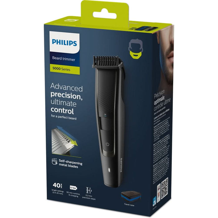 Aparat de tuns barba PHILIPS Seria 5000 BT5515/70, acumulator, autonomie 90 min, negru WALTI