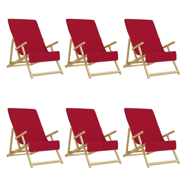 Prosoape de plajă, 6 buc., vișiniu, 60x135 cm, textil, 400 GSM - WALTI WALTI