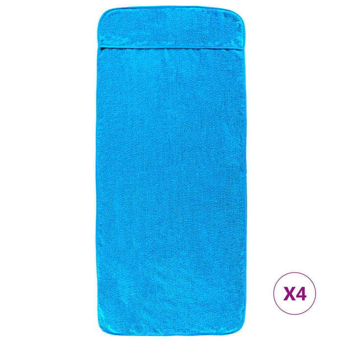 Prosoape de plajă, 4 buc., turcoaz, 60x135 cm, textil 400 GSM - WALTI WALTI