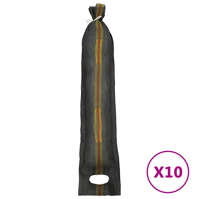Saci de nisip, 10 buc., verde închis, 103x25 cm, HDPE - WALTI WALTI