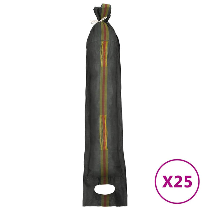 Saci de nisip, 25 buc., verde închis, 103x25 cm, HDPE - WALTI WALTI