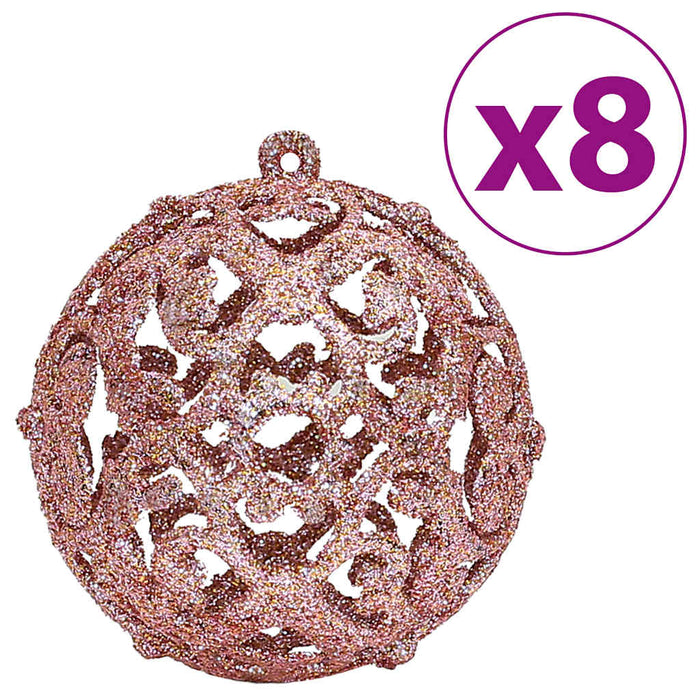 Globuri de Crăciun, 100 buc., roz și trandafiriu, 3 / 4 / 6 cm WALTI