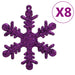 Set globuri de Crăciun 111 buc., violet, polistiren - WALTI WALTI