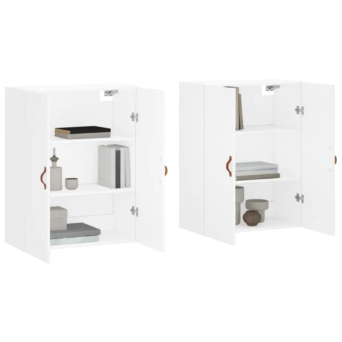 Dulapuri cu montaj pe perete, 2 buc, alb, 69,5x34x90 cm - WALTI WALTI