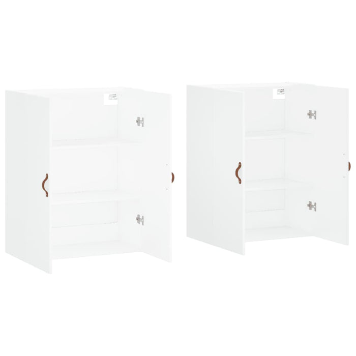 Dulapuri cu montaj pe perete, 2 buc, alb, 69,5x34x90 cm - WALTI WALTI