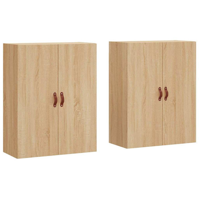 Dulapuri montate pe perete, 2 buc, stejar sonoma, 69,5x34x90 cm WALTI