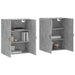 Dulap cu montaj pe perete, 2 buc, gri beton, 69,5x34x90 cm - WALTI WALTI
