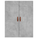 Dulap cu montaj pe perete, 2 buc, gri beton, 69,5x34x90 cm - WALTI WALTI