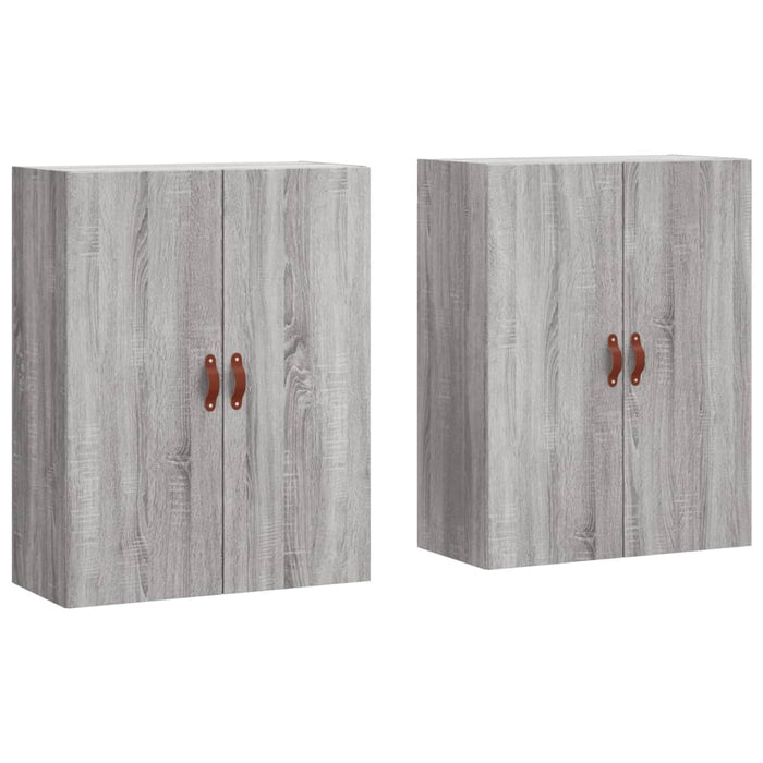 Dulapuri montate pe perete, 2 buc, gri sonoma, 69,5x34x90 cm - WALTI WALTI