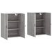 Dulapuri montate pe perete, 2 buc, gri sonoma, 69,5x34x90 cm - WALTI WALTI