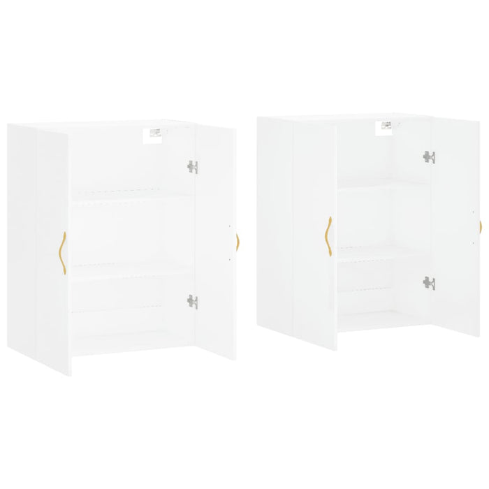 Dulapuri cu montaj pe perete, 2 buc, alb, 69,5x34x90 cm - WALTI WALTI