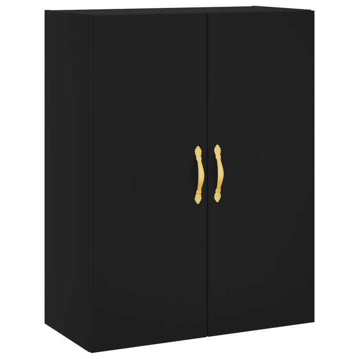 Dulapuri cu montaj pe perete, 2 buc, negru, 69,5x34x90 cm WALTI