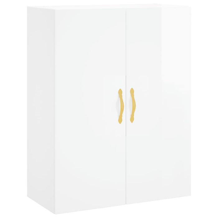 Dulapuri montaj pe perete, 2 buc, alb extralucios, 69,5x34x90cm WALTI