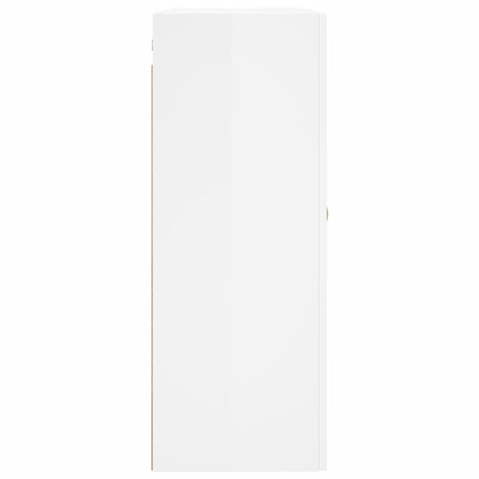Dulapuri montaj pe perete, 2 buc, alb extralucios, 69,5x34x90cm WALTI