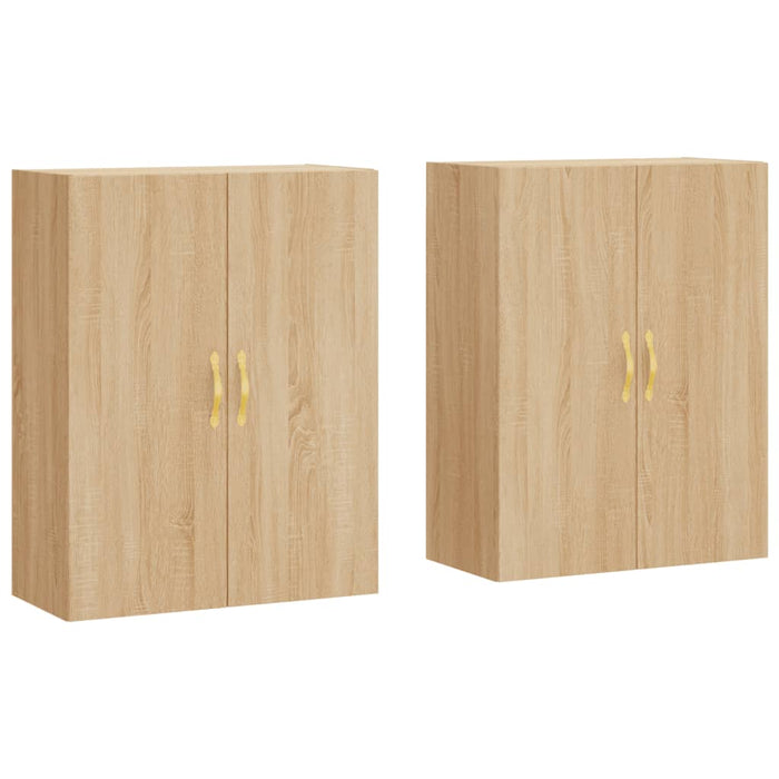 Dulapuri montate pe perete, 2 buc, stejar sonoma, 69,5x34x90 cm WALTI