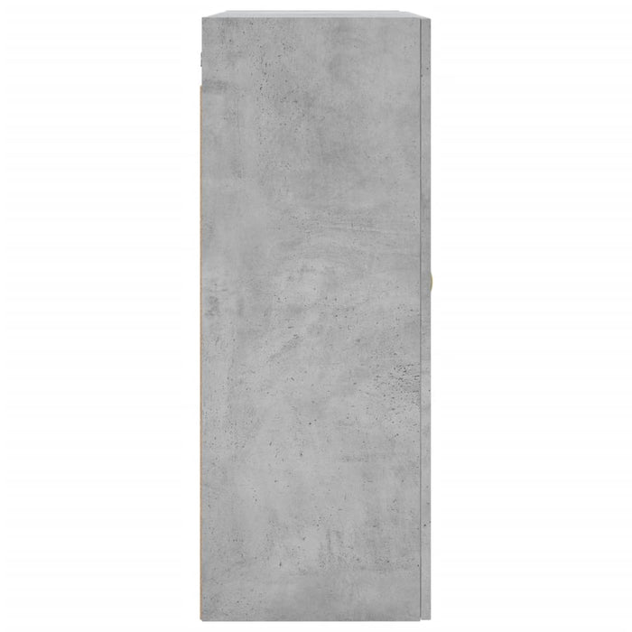Dulap cu montaj pe perete, 2 buc, gri beton, 69,5x34x90 cm WALTI