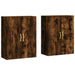 Dulapuri montate pe perete, 2 buc, stejar afumat, 69,5x34x90 cm - WALTI WALTI