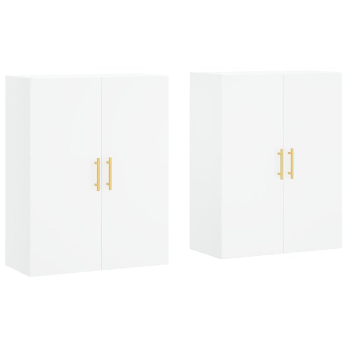 Dulapuri cu montaj pe perete, 2 buc, alb, 69,5x34x90 cm - WALTI WALTI