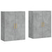Dulap cu montaj pe perete, 2 buc, gri beton, 69,5x34x90 cm - WALTI WALTI