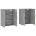 Dulap cu montaj pe perete, 2 buc, gri beton, 69,5x34x90 cm - WALTI WALTI