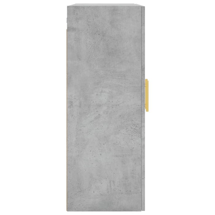 Dulap cu montaj pe perete, 2 buc, gri beton, 69,5x34x90 cm - WALTI WALTI